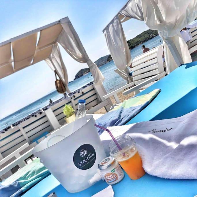 Riviera Beach, Seaside Spacious Apt. Anavyssos Bagian luar foto